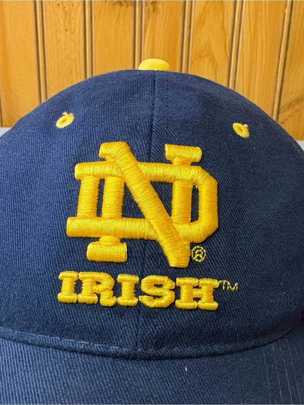 Signature Navy and Gold Irish  Baseball Cap